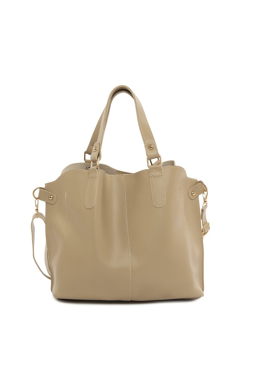 Geanta, Bagmori, 2918 - 45051 - Mink, piele ecologica, bej - imagine 5